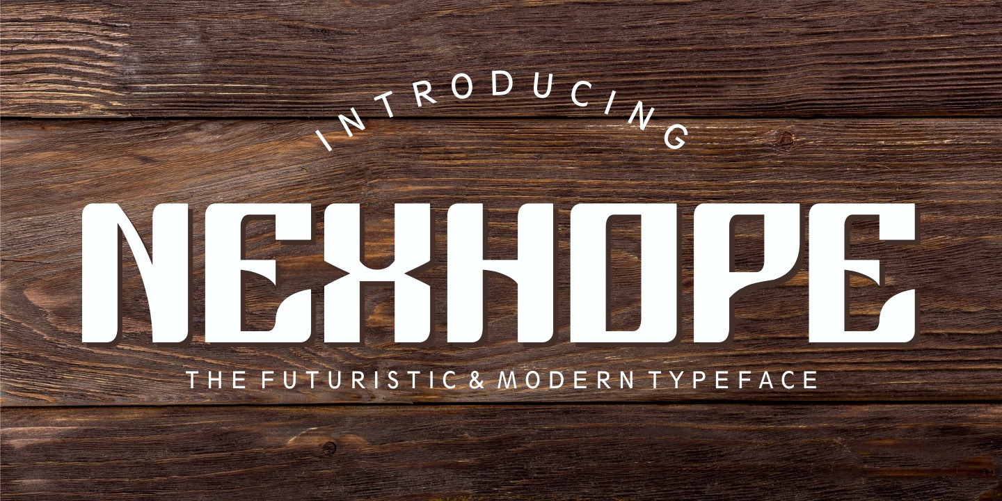 Nexhope Font preview
